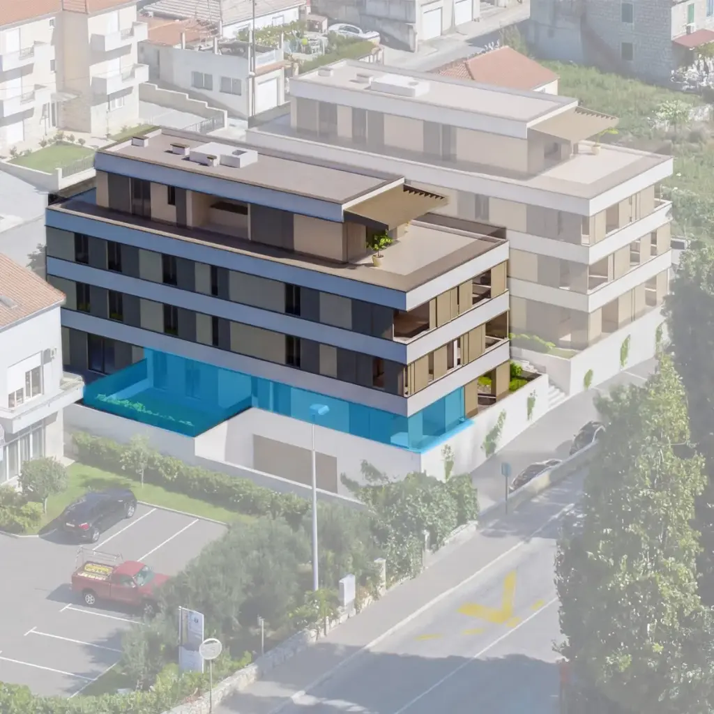 Eigentumswohnung mit Garten · Dreizimmerwohnung als Ferienwohnung oder Kapitalanlage direkt am Meer – Kaštel Sućurac WS3
