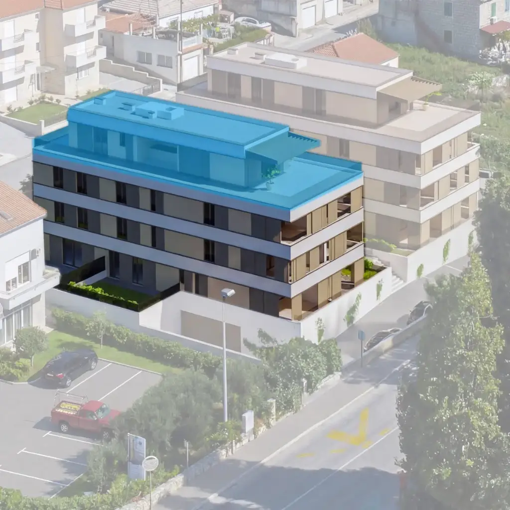 Luksuzni penthouse · Dvosobni apartman kao apartman za odmor ili investicijska nekretnina uz more – Kaštel Sućurac WS8