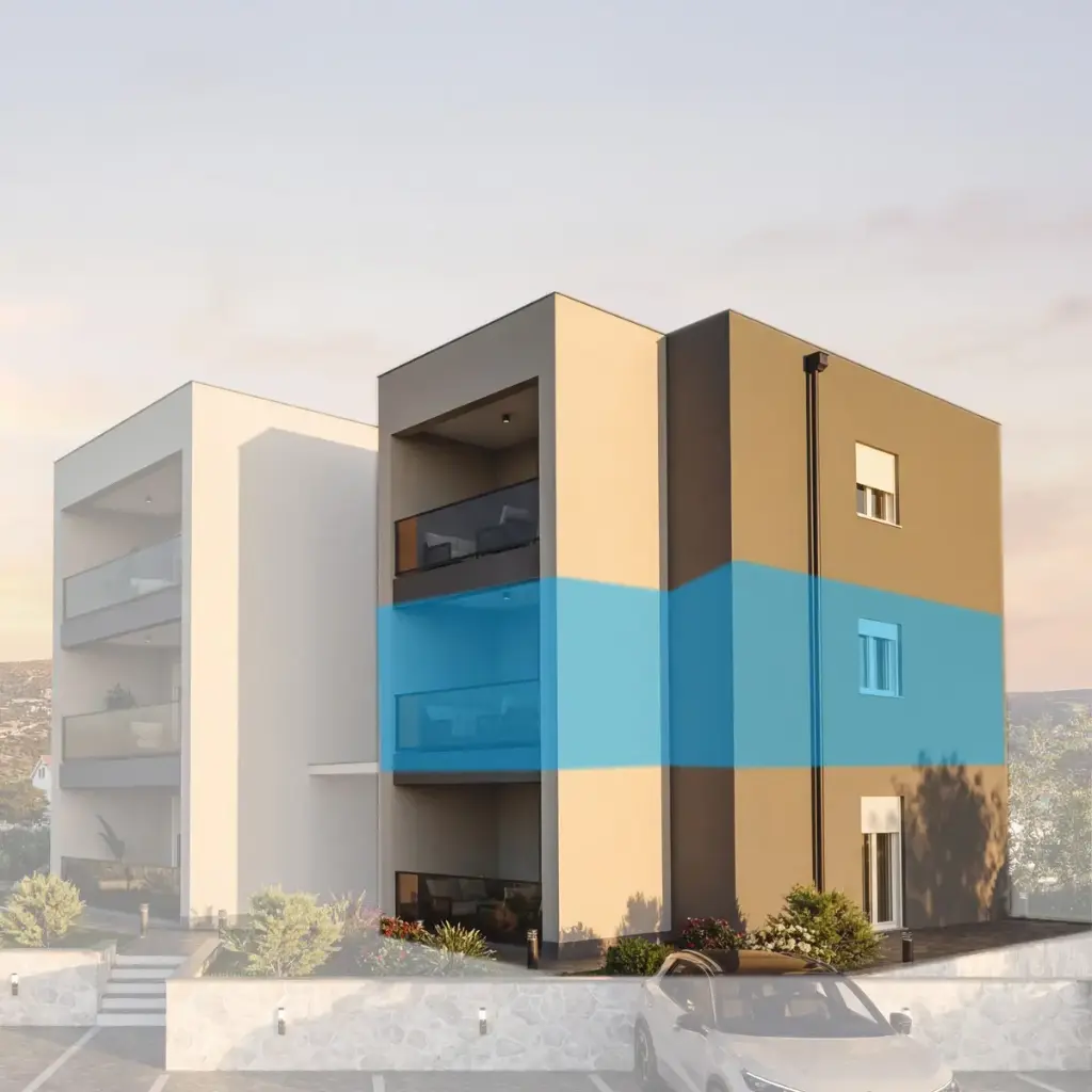 One Bedroom apartment with a sea view – Rogoznica S4