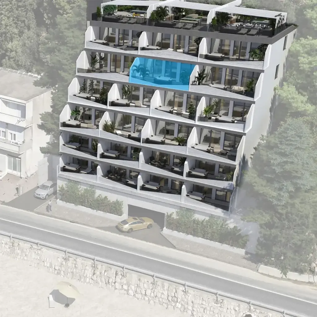 Luksuzni dvosoban stan prvi red do mora – Krilo Jesenice S302