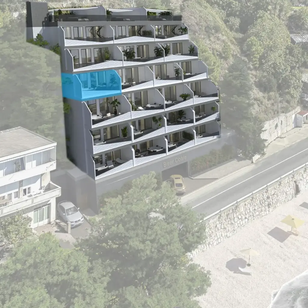 Luxuriöses Zweizimmer-Apartment in erster Reihe zum Meer – Krilo Jesenice S201