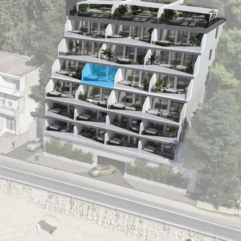 Luxuriöses Zweizimmer-Apartment in erster Reihe zum Meer – Krilo Jesenice S202