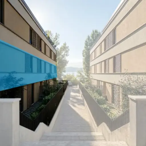 Vierzimmerwohnung direkt am Meer mit Loggia – Kaštel Sućurac – ES4