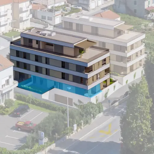 Eigentumswohnung mit Garten · Dreizimmerwohnung als Ferienwohnung oder Kapitalanlage direkt am Meer – Kaštel Sućurac WS3