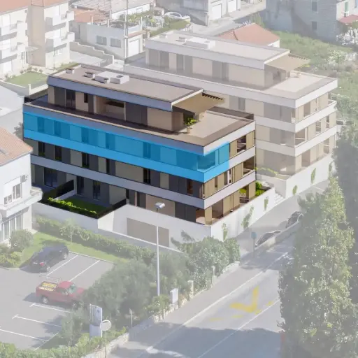 Vierzimmerwohnung direkt am Meer mit Loggia – Kaštel Sućurac – WS6