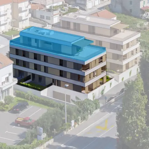 Luksuzni penthouse · Dvosobni apartman kao apartman za odmor ili investicijska nekretnina uz more – Kaštel Sućurac WS8