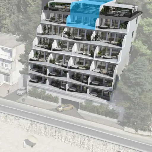 Luxus-Penthouse in erster Reihe zum Meer – Krilo Jesenice S402