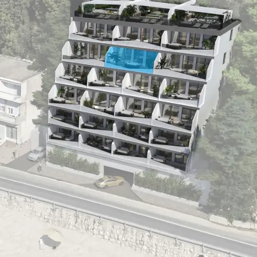 Роскошные трехкомнатные апартаменты в первом ряду от моря – Krilo Jesenice S302