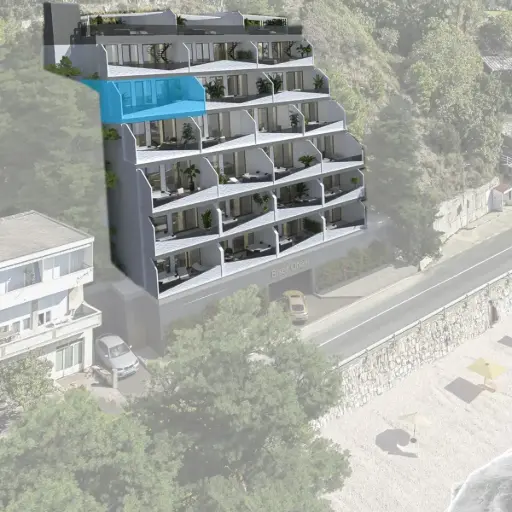 Luxuriöses Drei-Zimmer-Apartment in erster Reihe zum Meer – Krilo Jesenice S301