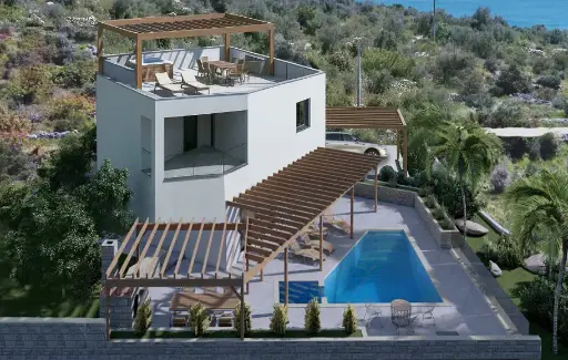 Luxury villa with a sea view - Rogoznica